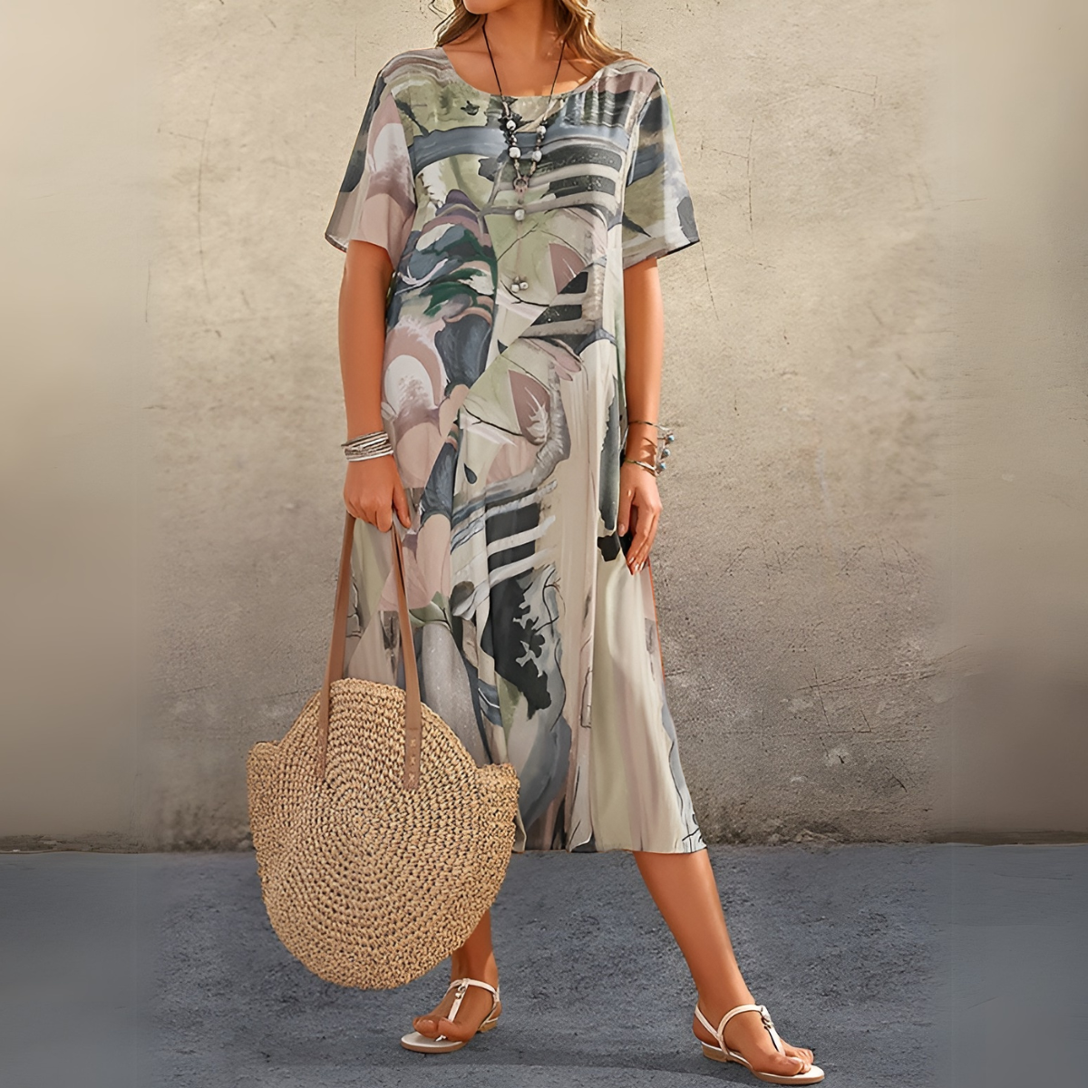 Joelle | 流暢而時尚的花卉連衣裙